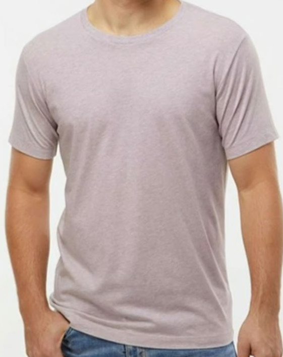 Hanes Brand Alternative Apparel Mens Tee Heather Mauve MEDIUM New -A10S1S6B4009