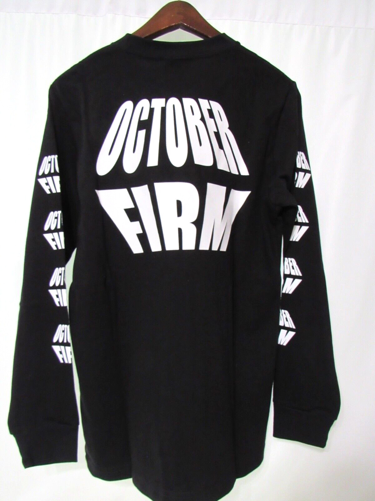 OVO Very Own October Firm Drake Black Graphic Long Sleeve T-Shirt 2017 Sz S
