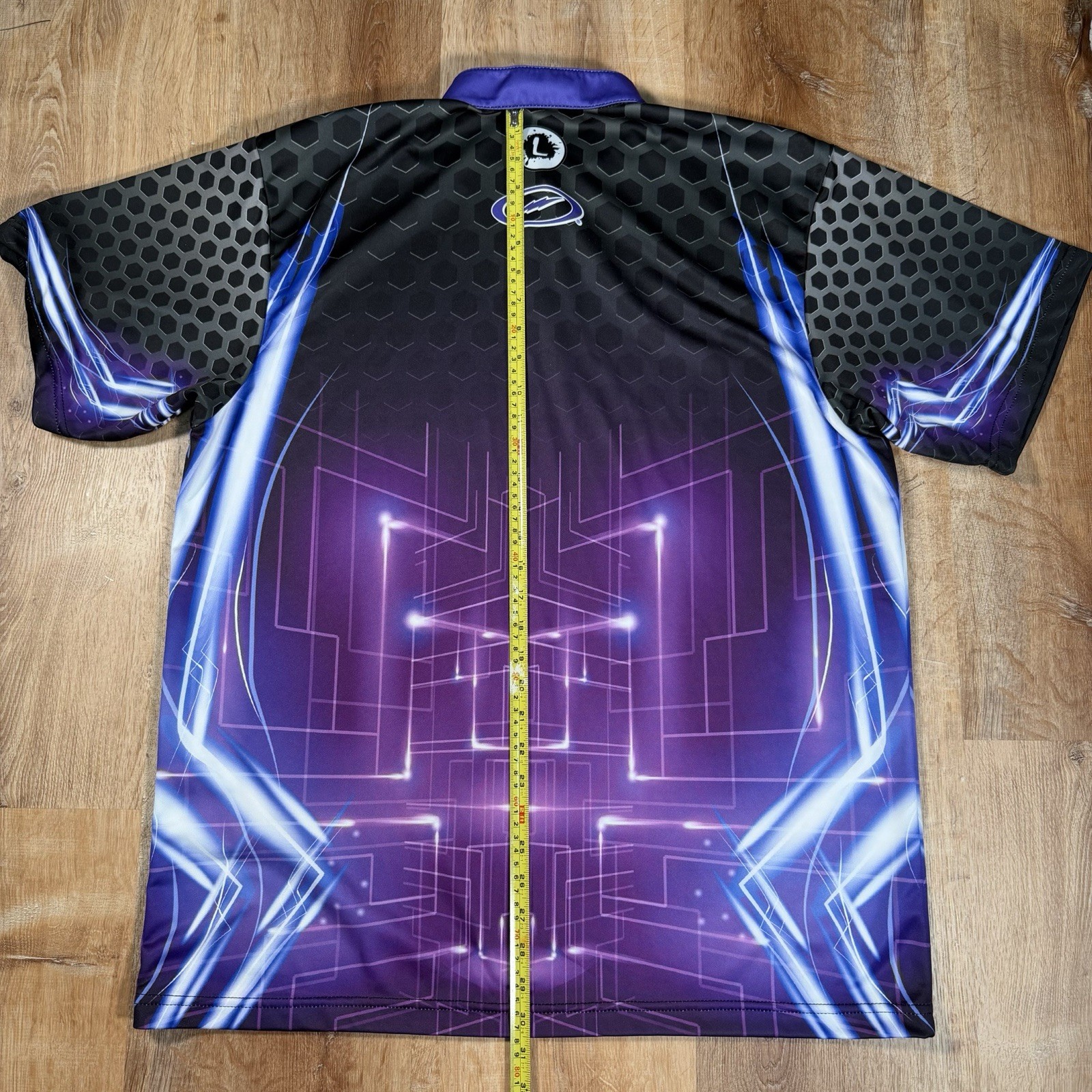 Storm Bowling Company Sublimated Jersey Size XL Quick 1/4 Zip Neon Bowler Shirt