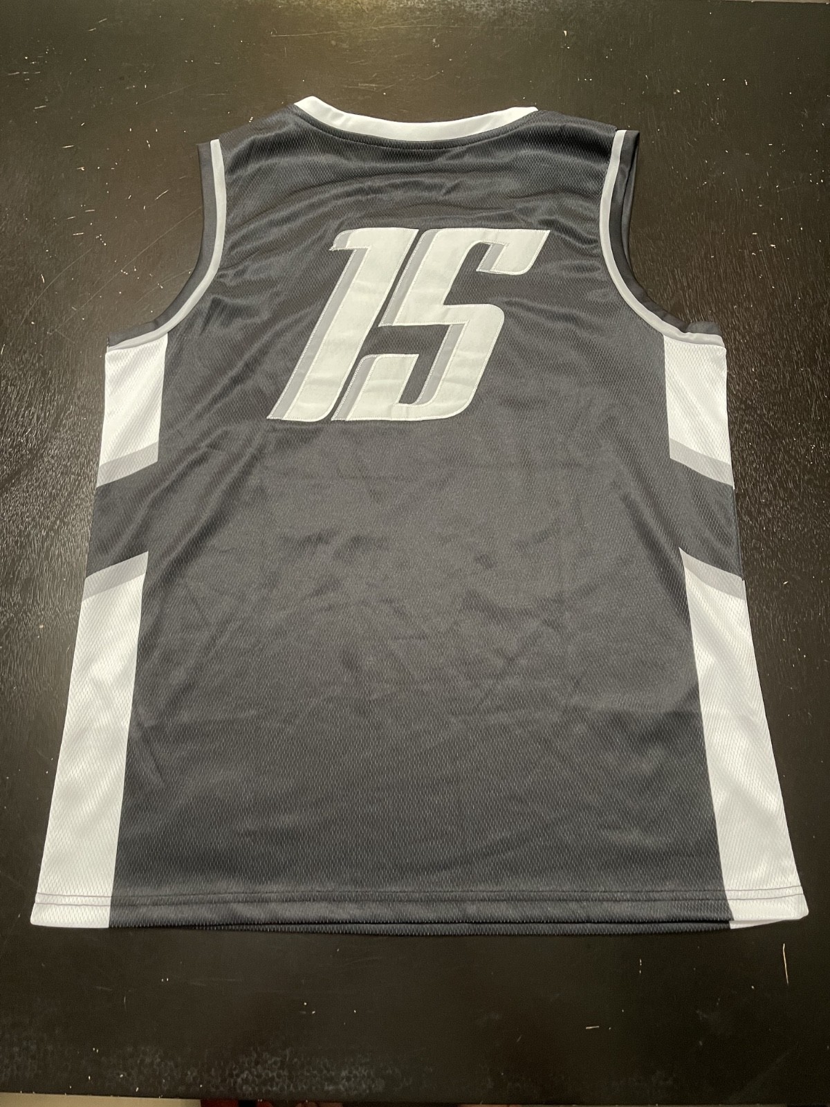 No Lacking Brand Jersey #15, Black, Size: Medium