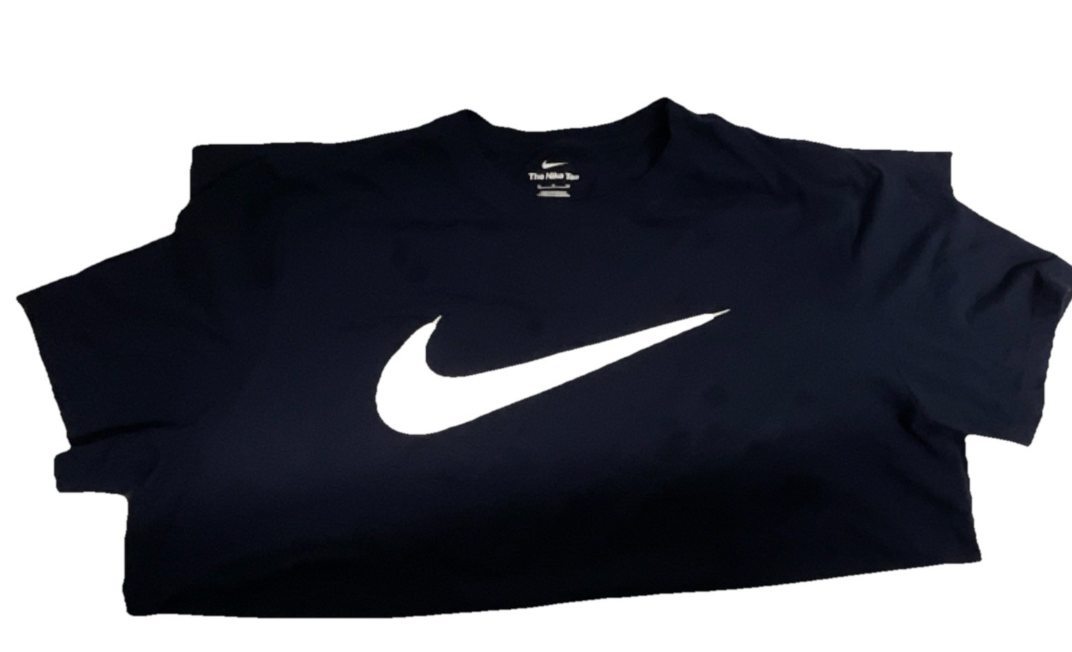Nike Men’s Navy/White Regular Fit Crew Neck Logo Graphic T-Shirt XL