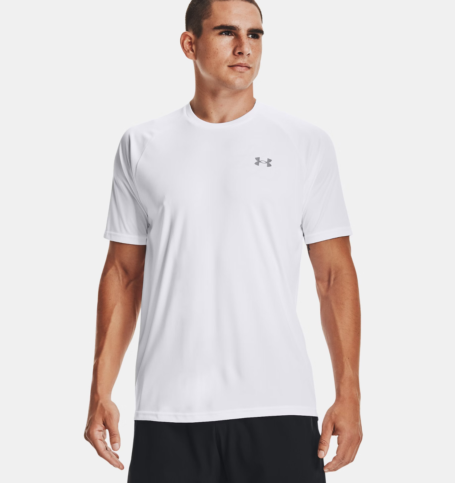Under Armour UA Tech Velocity 2.0 SS Tee – Men Short Sleeve – White – L