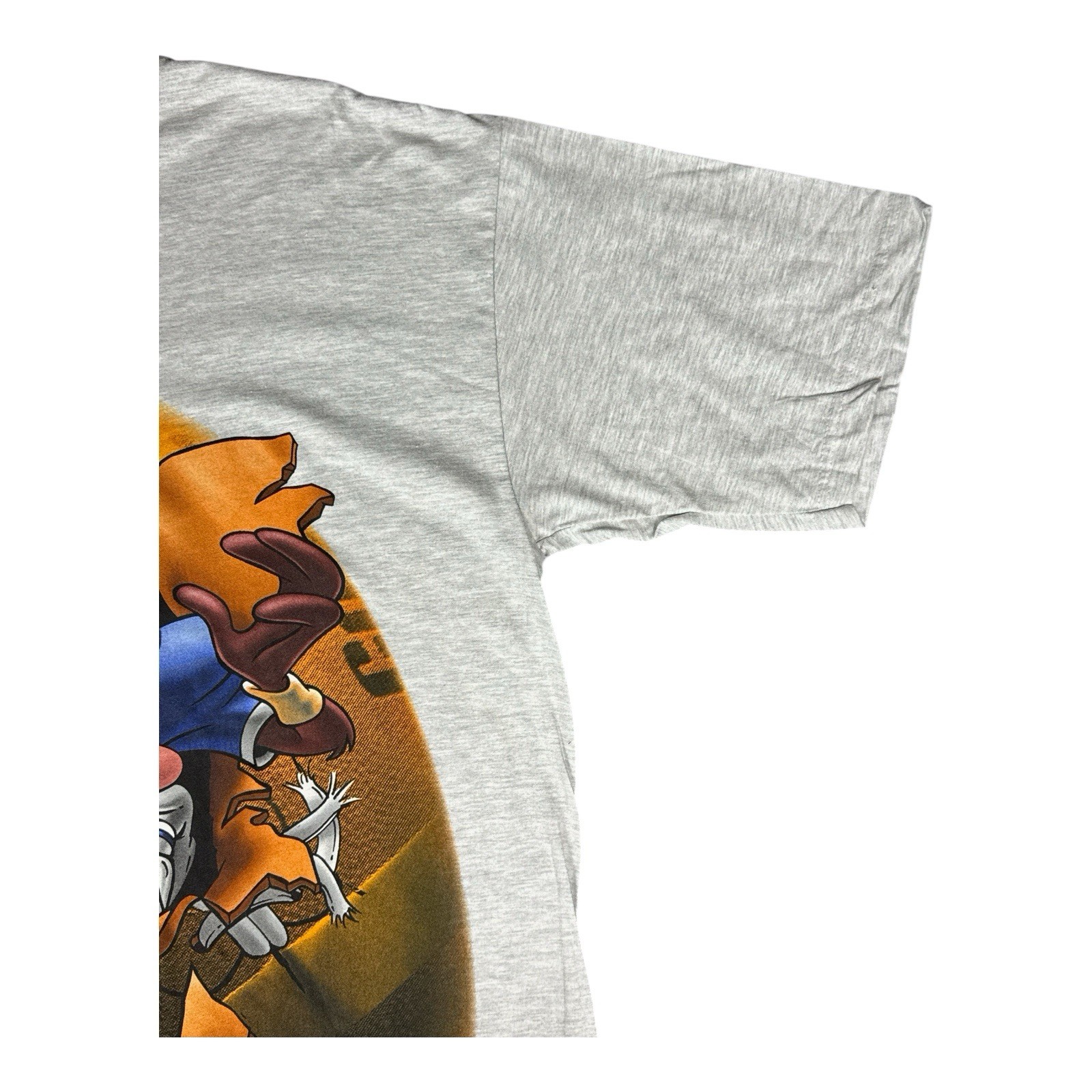 Looney Tunes Taz Tasmanian Devil Burst Football T-Shirt Men XL NWT Vintage 1997