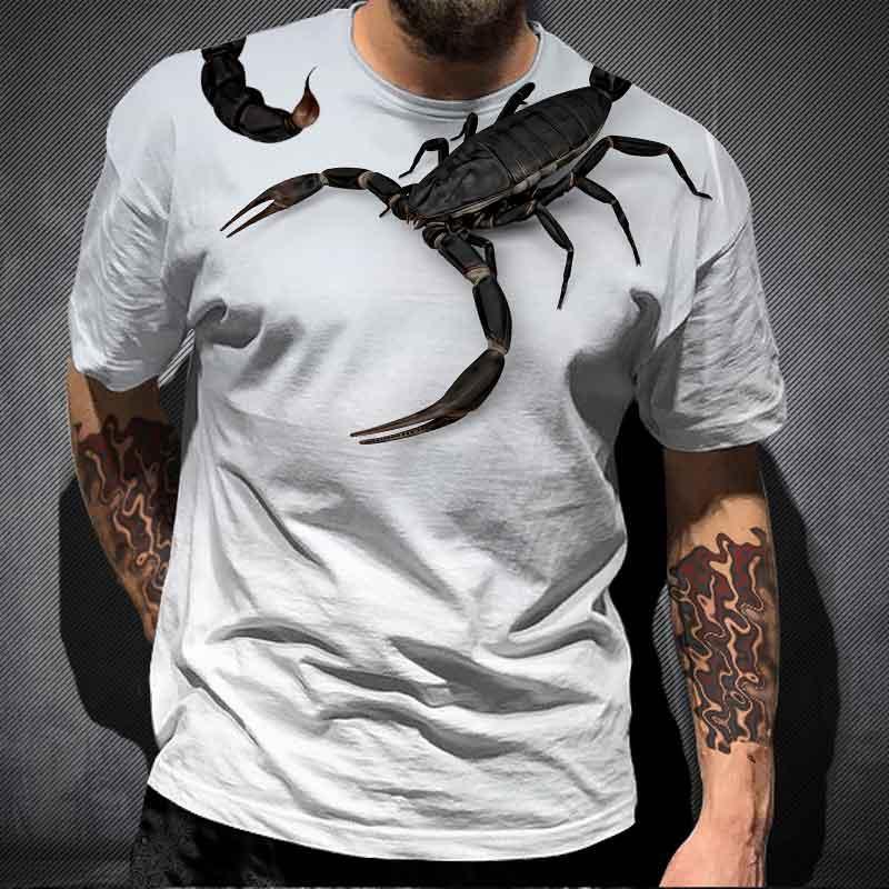 T Shirt Animal Scorpion 3d Print New Fashion Short-sleeved Hip-hop T-shirt New