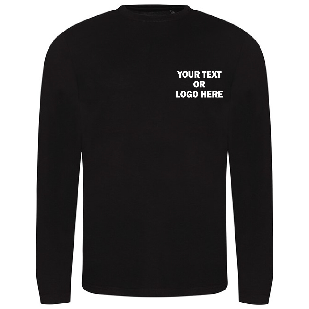 Personalised Custom printed Just T’s AWDis Triblend T Long Sleeve Casual Gym