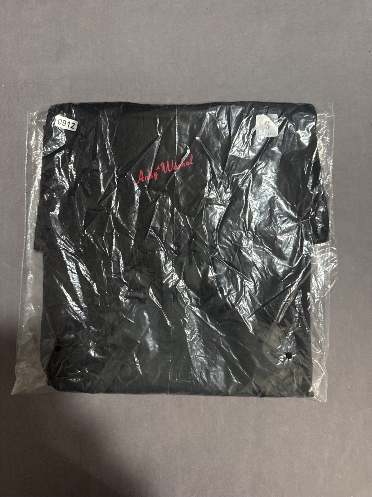 KAWS x Warhol Uniqlo T-shirt Graphic Black/Gray Red Writing Size Small