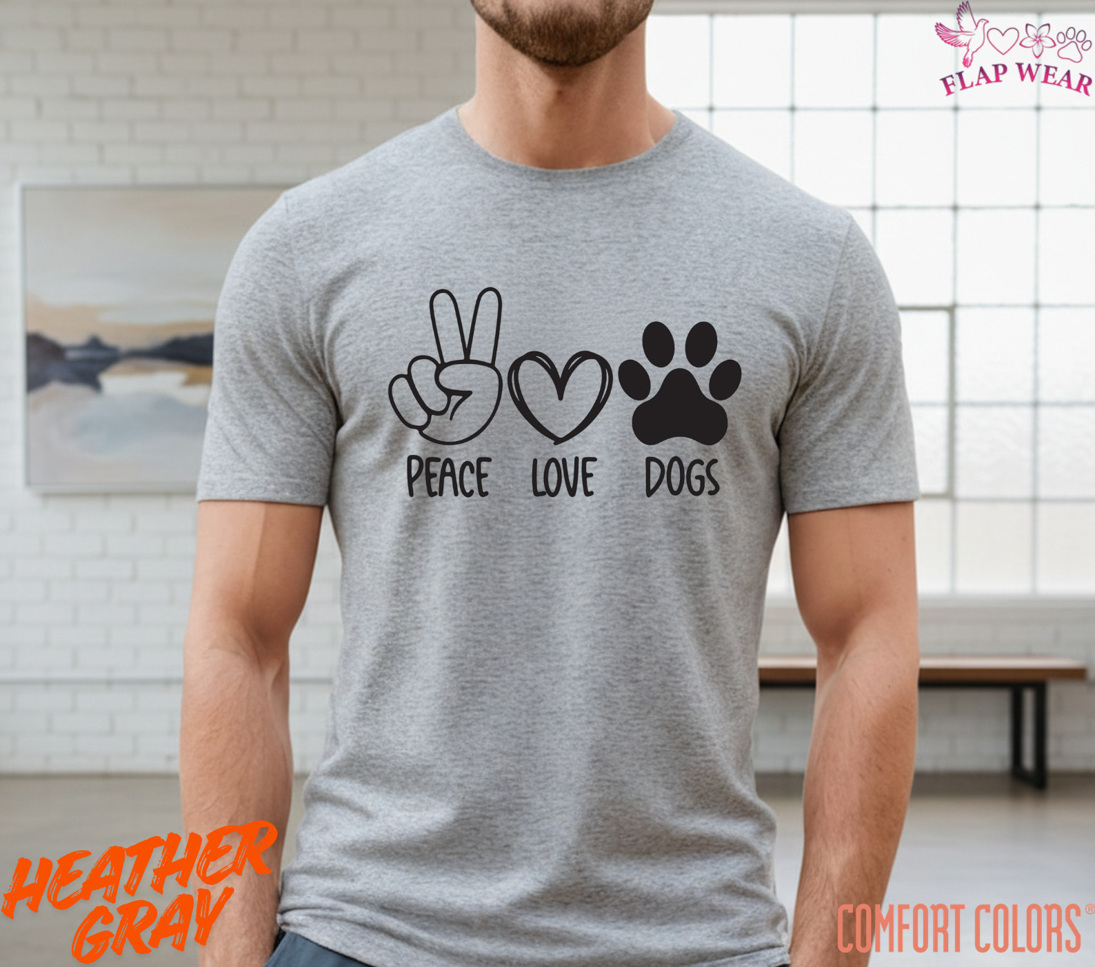 Unisex Peace Love Dogs T SHIRT,T shirt women,T shirt men,T shirt vintage Mom Dad