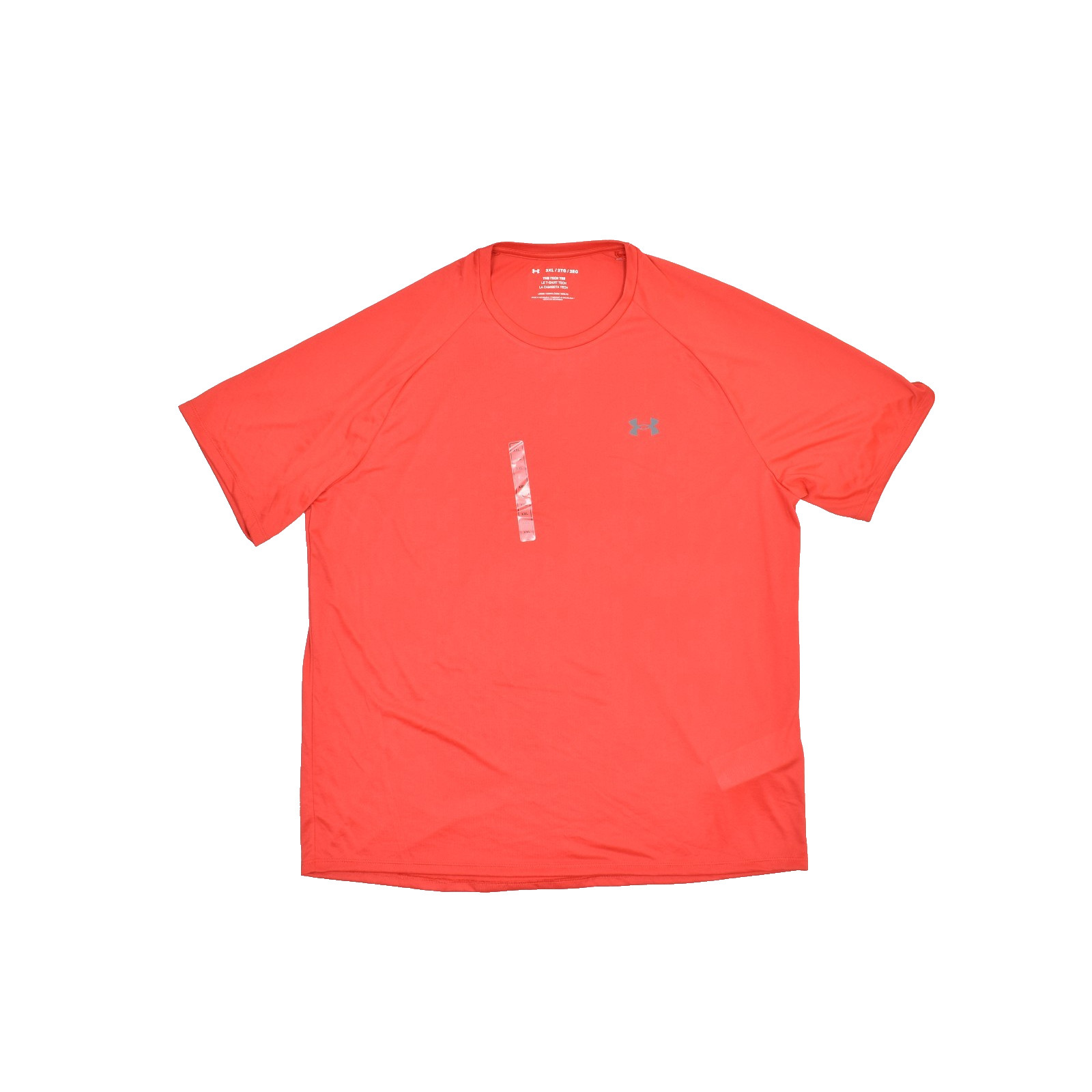 NEW Under Armour Men’s Tech 2.0 Short Sleeve T-Shirt Red Crew Neck Loose Fit 2XL