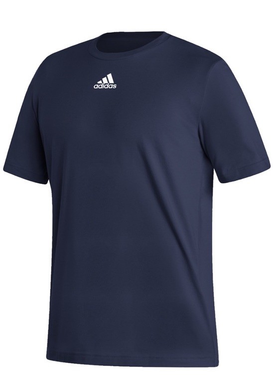 Men’s Adidas Fresh Badge of Sport Short Sleeve T Shirt Tee, Navy Blue, NEW