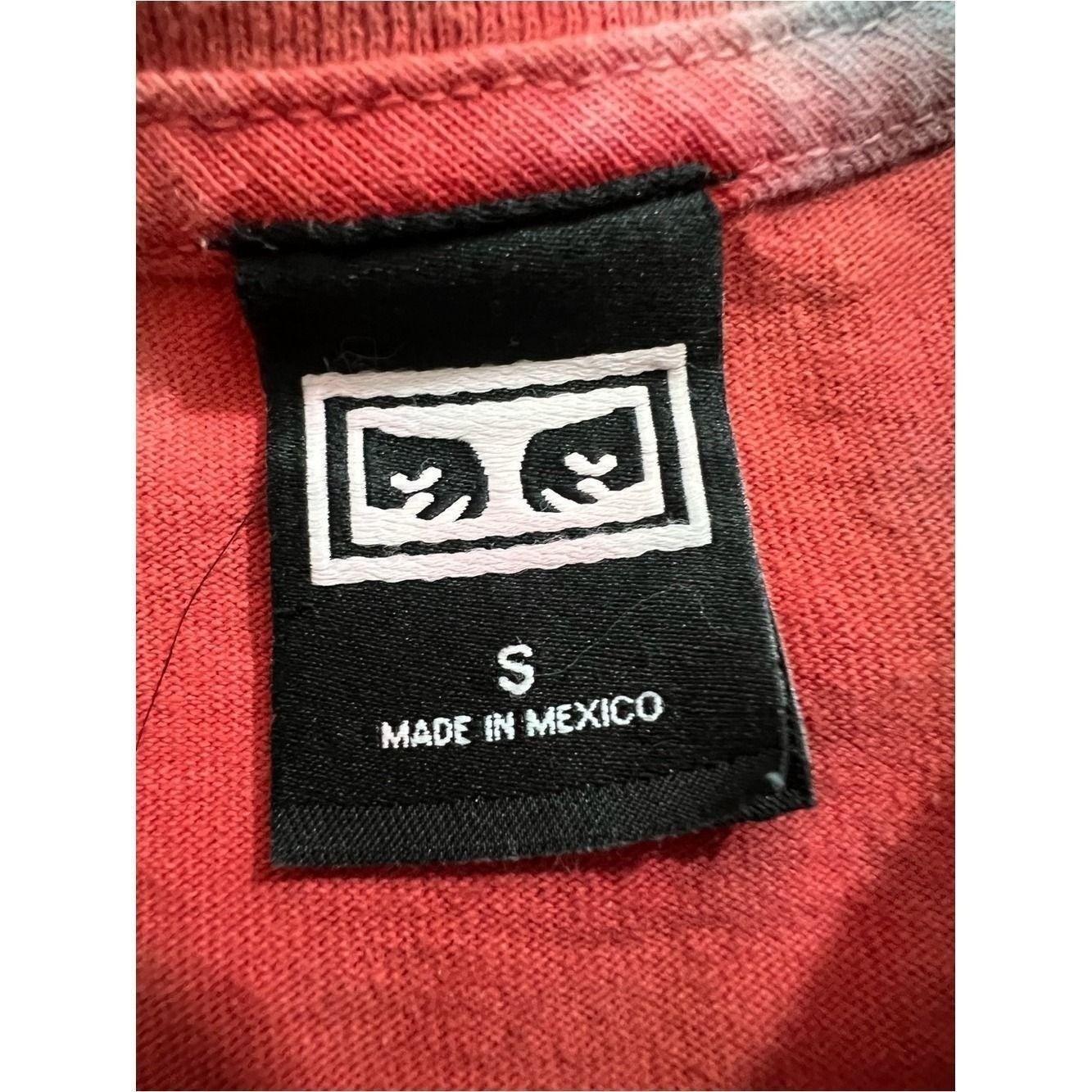 Obey Multicolor Tie-Dye Short Sleeve Tee – Purple, Red, Blue, Yellow, Green