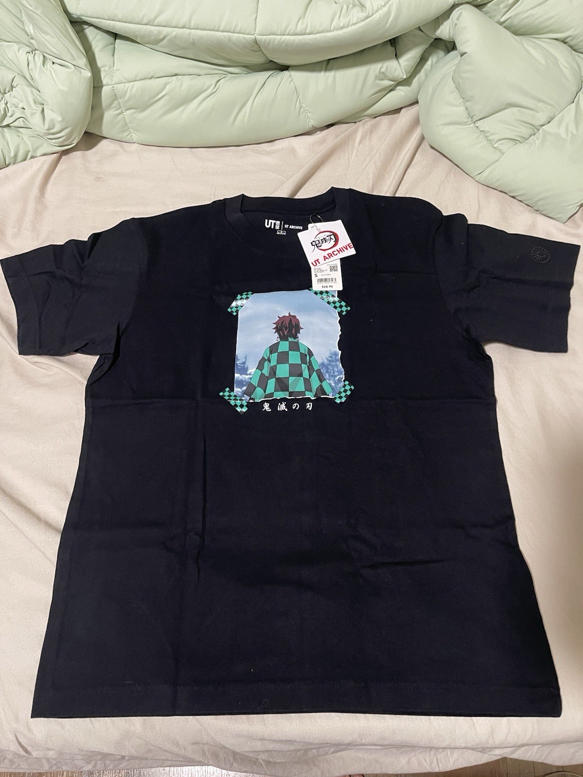 Uniqlo UT Archive Demon Slayer Tanjiro Kamado Men’s S Black Cotton Tee
