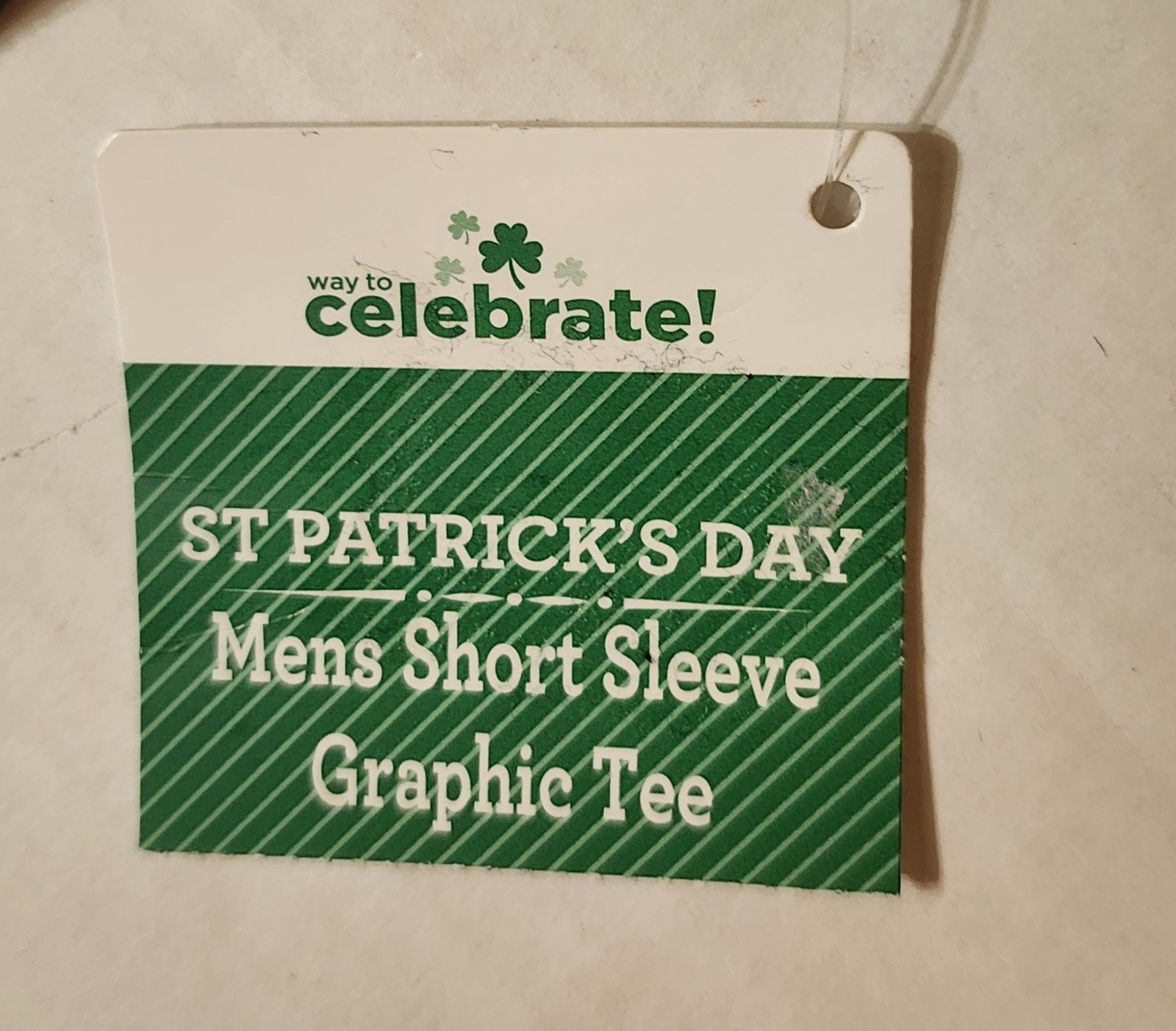 FREE Men’s Celebrate Black St Patrick’s Day LUCKY Cat Unicorn T Tee Shirt L NWT