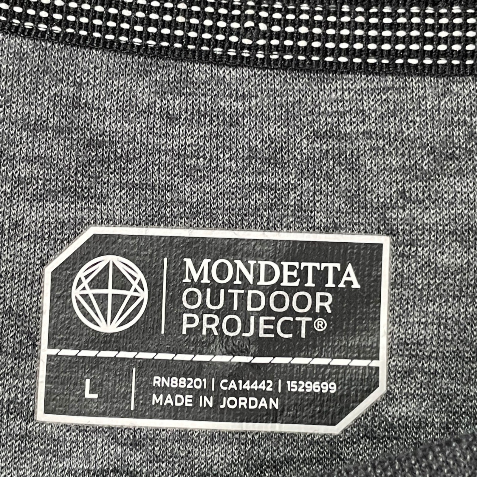 Mondetta Outdoor Project Long Sleeve Shirt Mens L Gray Excellent Polygiene Tee
