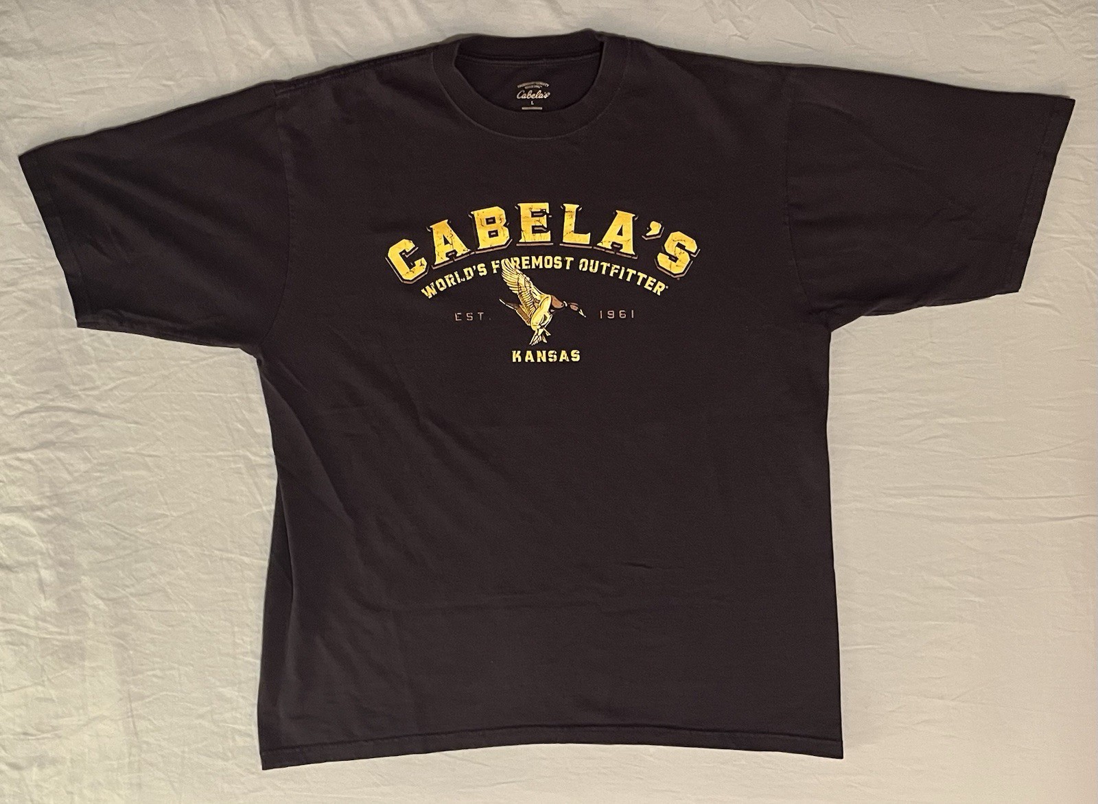 Cabela’s Shirt Mens Y2K large purple 100% cotton duck 2000s Kansas outdoors