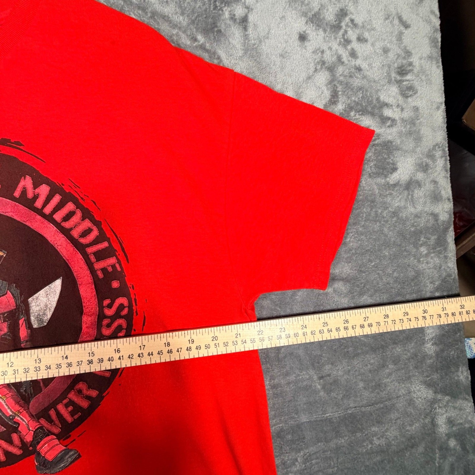 Marvel Deadpool & Wolverine Mens Graphic T-Shirt XL Red Movie Promo Tee