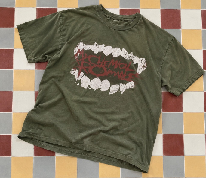 My Chemical Romance Green Graphic T-Shirt Rock Band Unisex Short Sleeve Tee