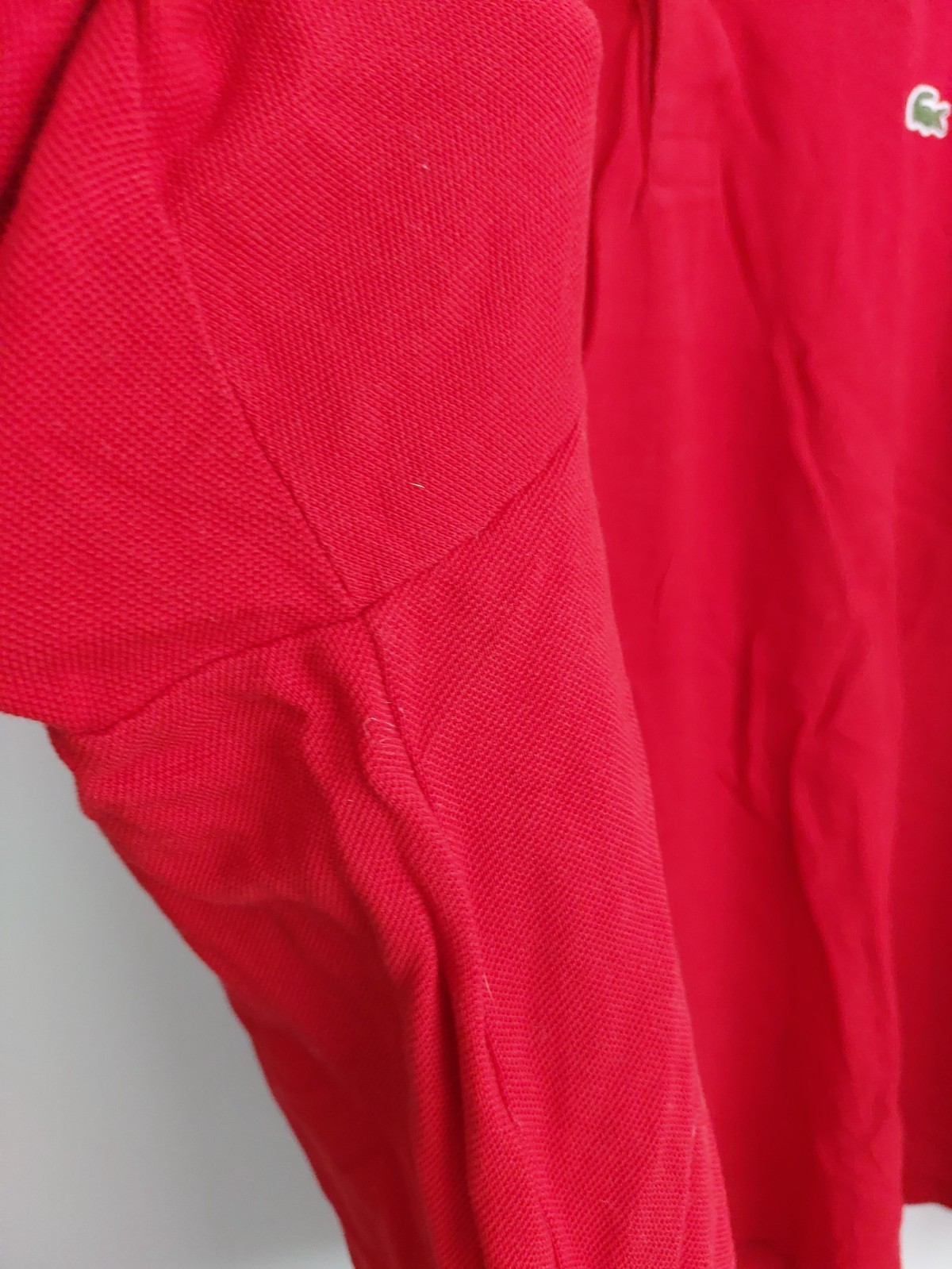 LACOSTE 5XL (SIZE 10) RED POLO SHIRT USED VERY GOOD CONDITION