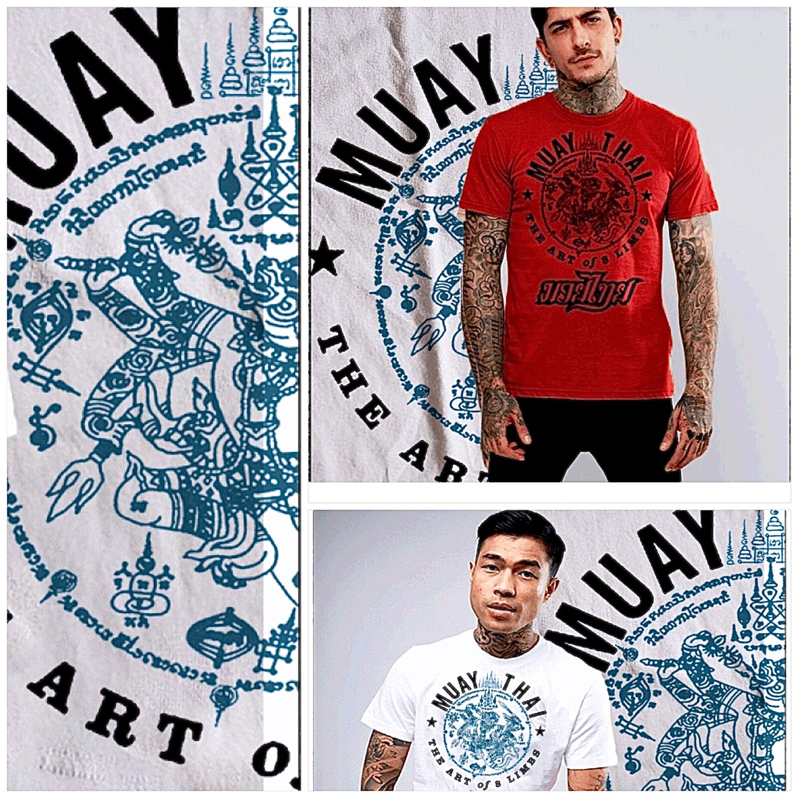 Muay Thai t-shirt Thai boxing martial arts yantra tattoo Thai kickboxer tee