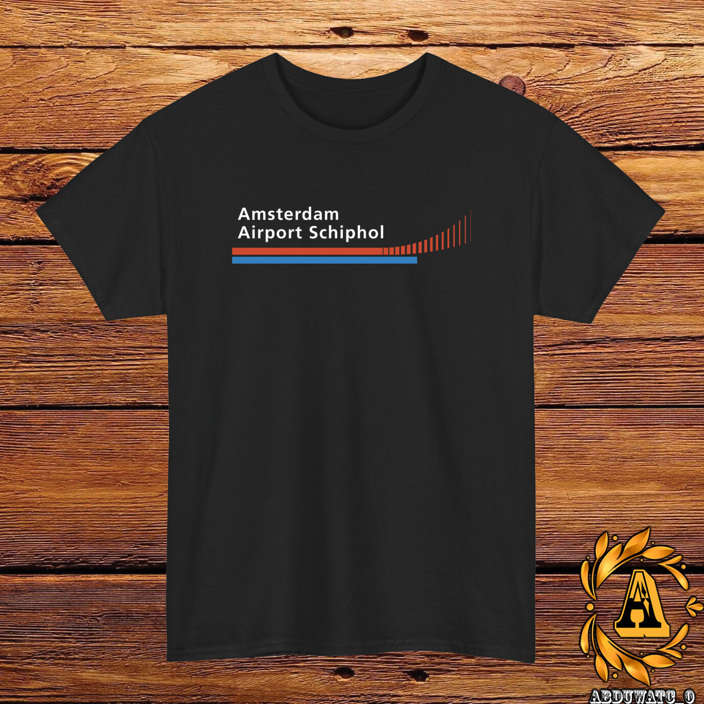Amsterdam Airport Schiphol Logo T-Shirt Black/Grey/White/Navy/Red/Light Blue