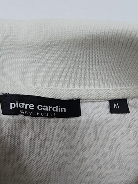 Pierre Cardin Boys Beige Geometric Polo Shirt Size M Regular Condition