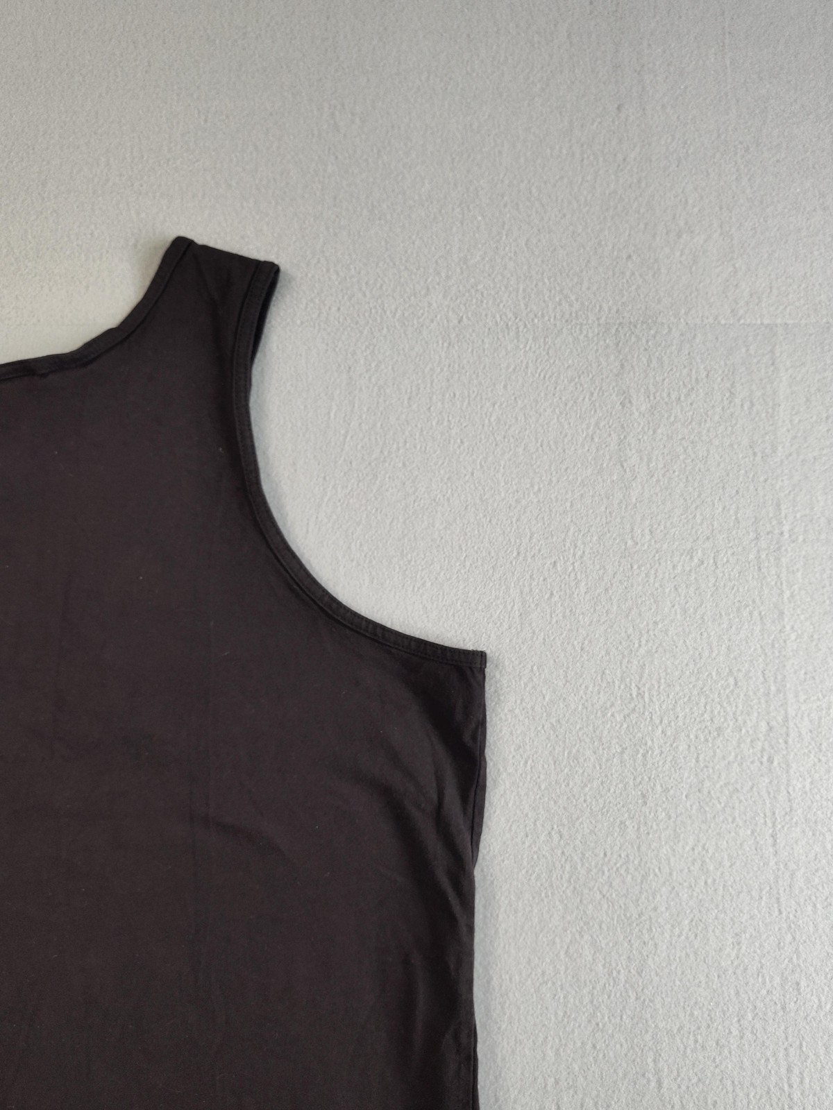 Basic Editions Tank Top Shirt Mens XL Black Sleeveless 100% Cotton Casual