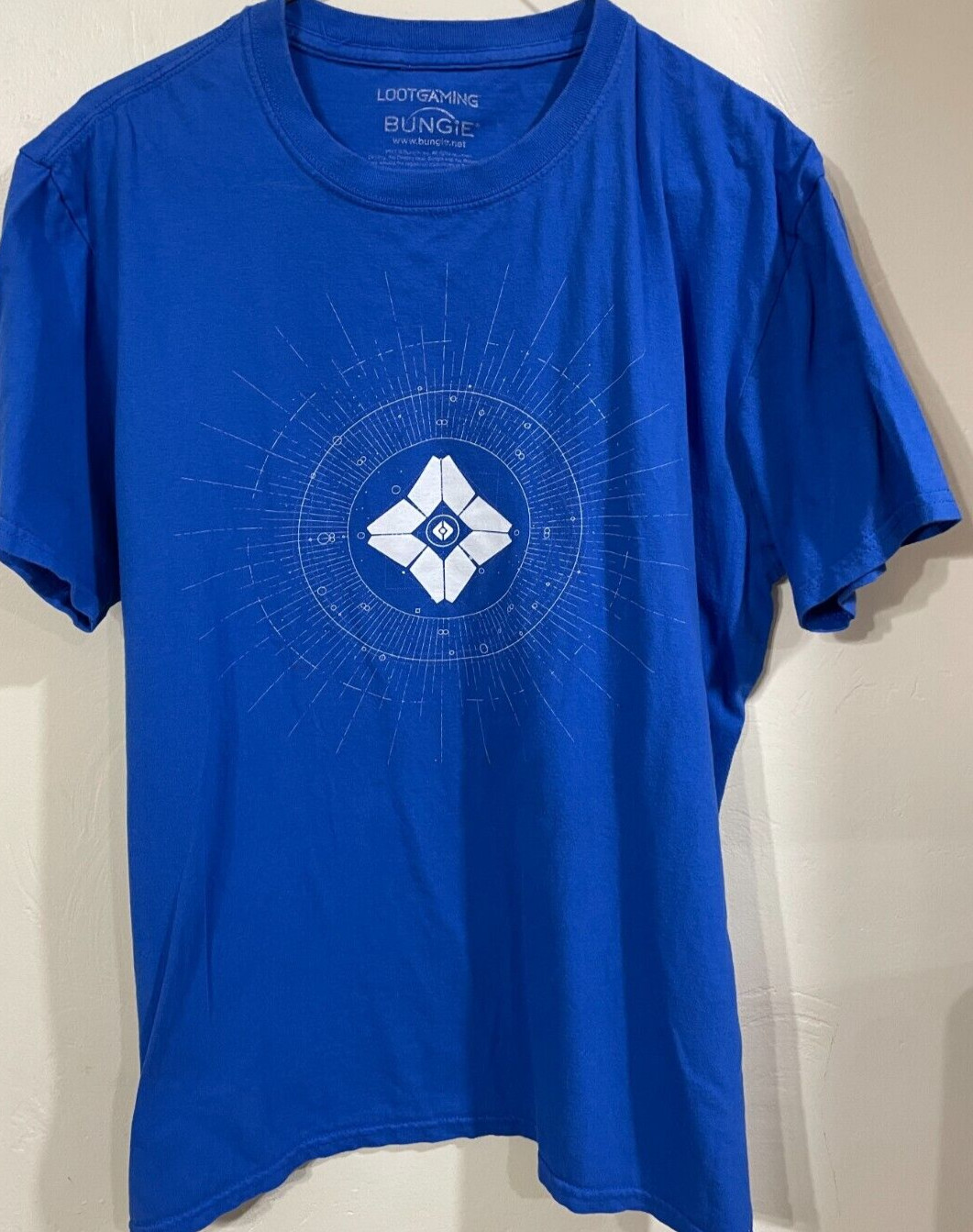 Lootgaming Tshirt Destiny 2 Large Blue Bungie EUC Ghost D2
