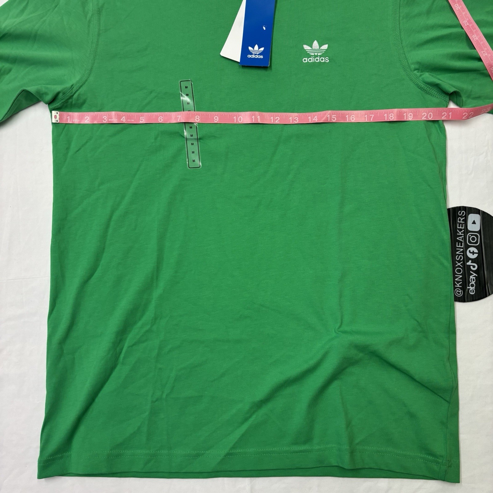 Adidas Originals Trefoil Ess Tee Energy Green T-Shirt JN0235 Men’s Size Medium