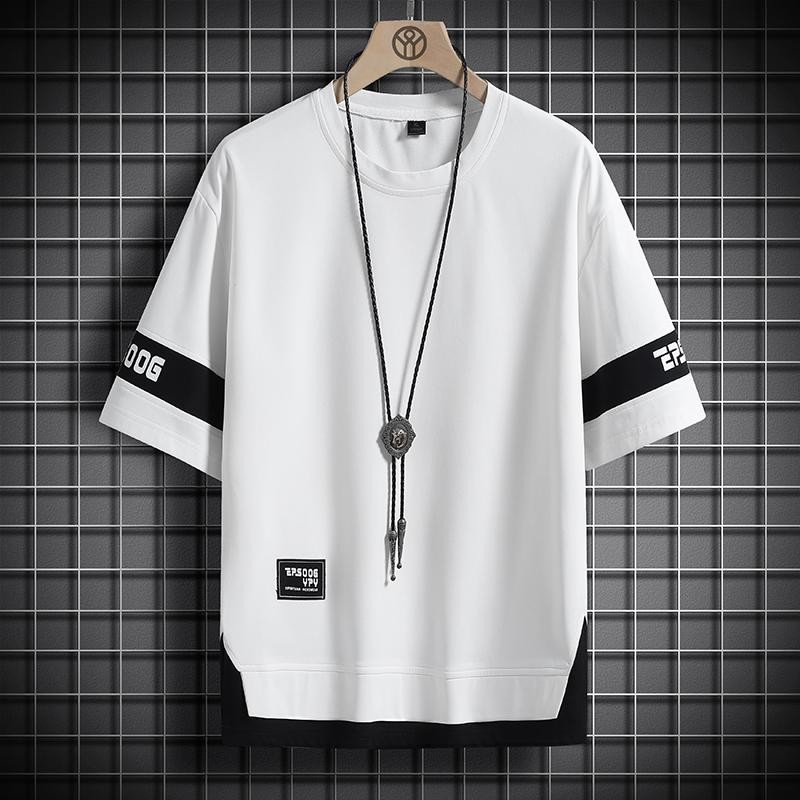 Hip Hop Oversize T-Shirt Loose Casual Men’s Streetwear Black White Short Sleeves