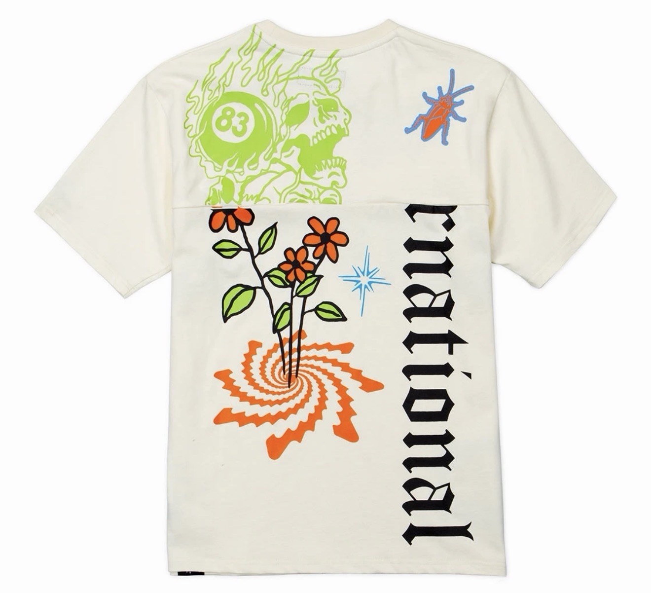 Cookies Highest of Highs Panel T-Shirt Cream Off-White Men’s Size Medium M NWT