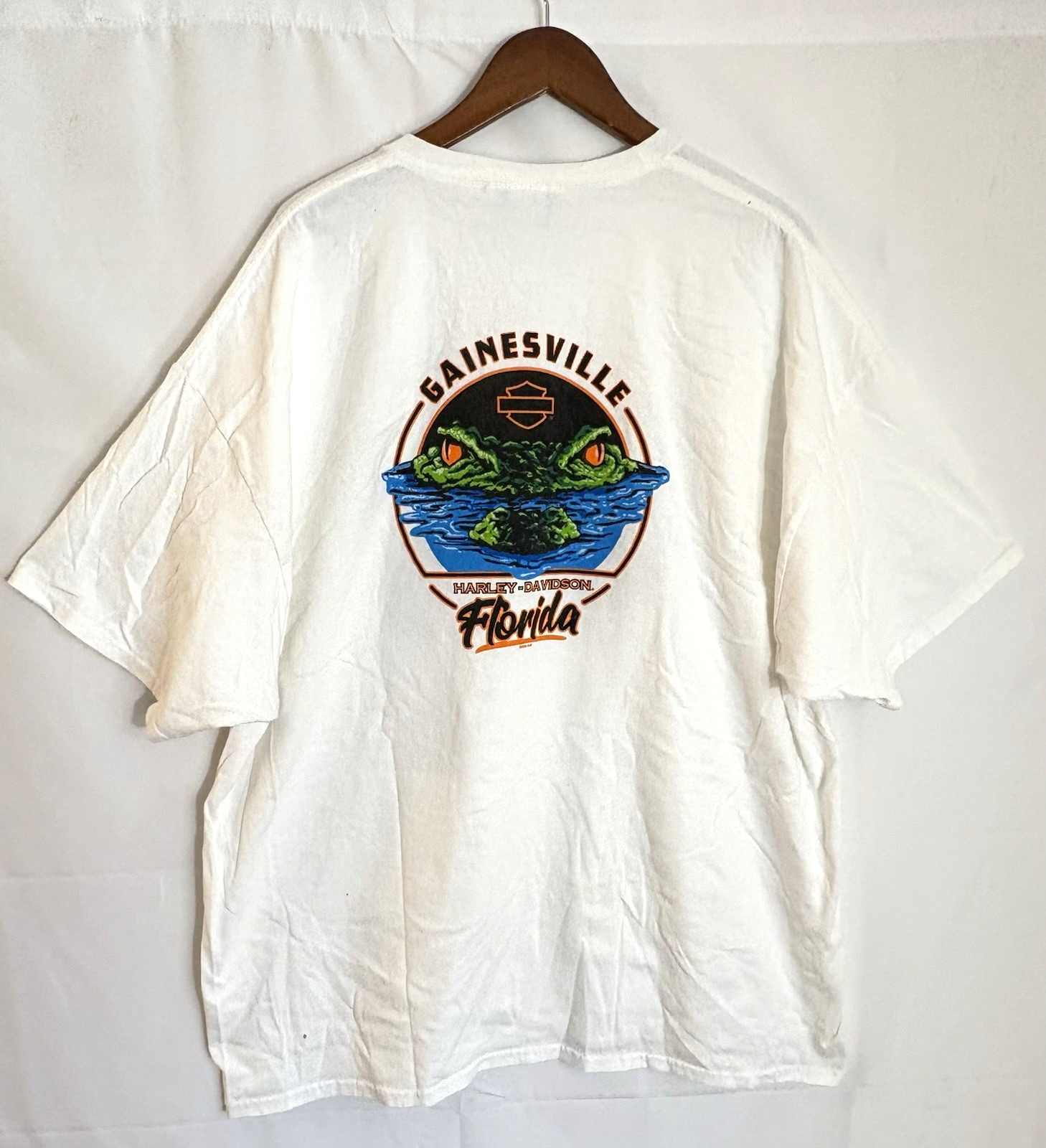 Harley-Davidson Motorcycles Gainesville, Florida Men’s Size 3XL White T-Shirt