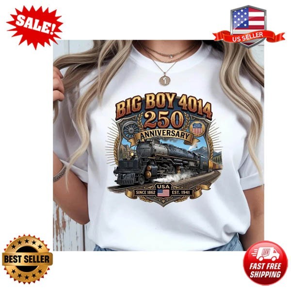 Union Pacific Big Boy 4014 Shirt America 250 Railroad Heritage Tee