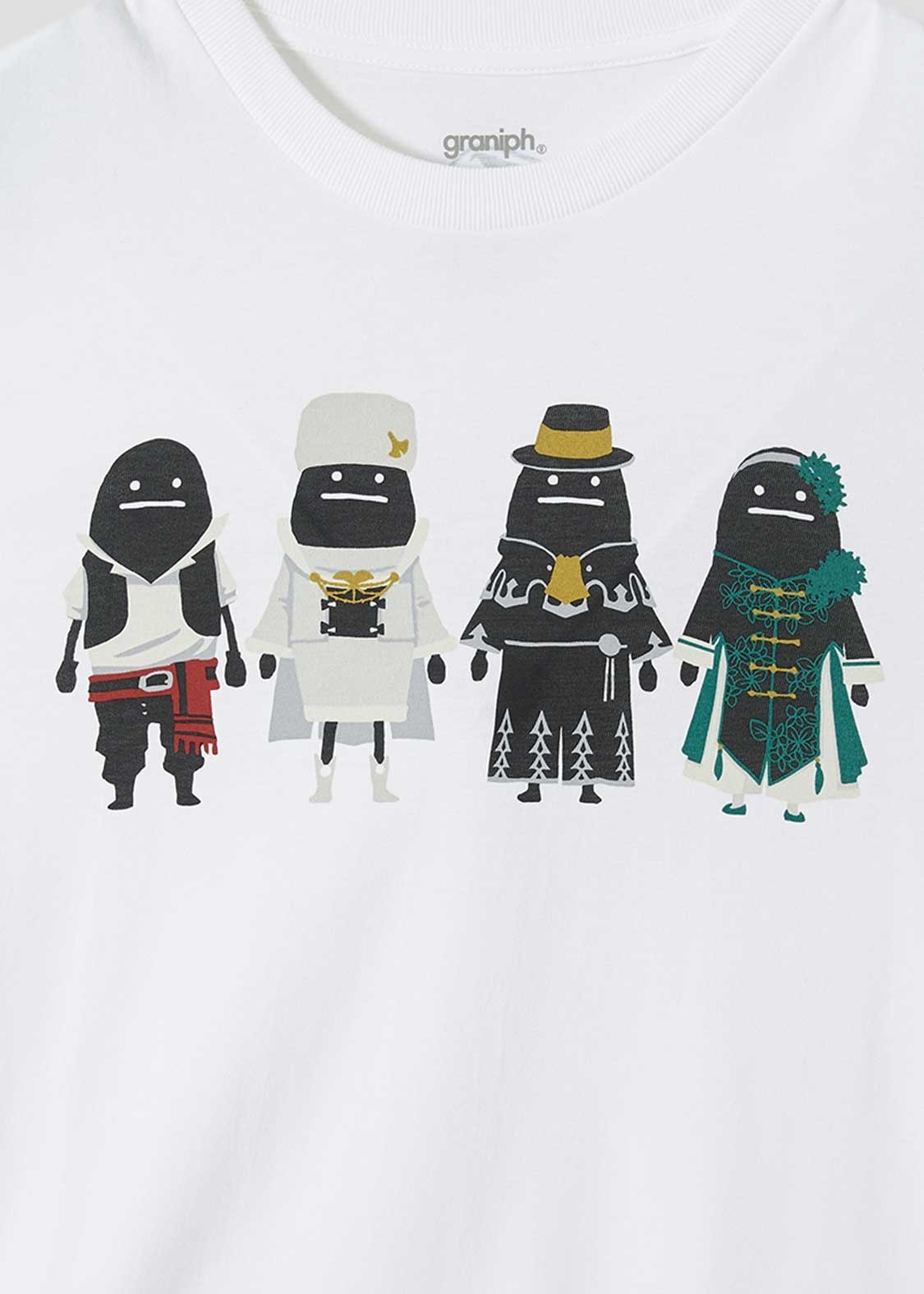 [Graniph]Bravely Default / Octopath Traveler Brave Shadow | White T-Shirt SS-XXL
