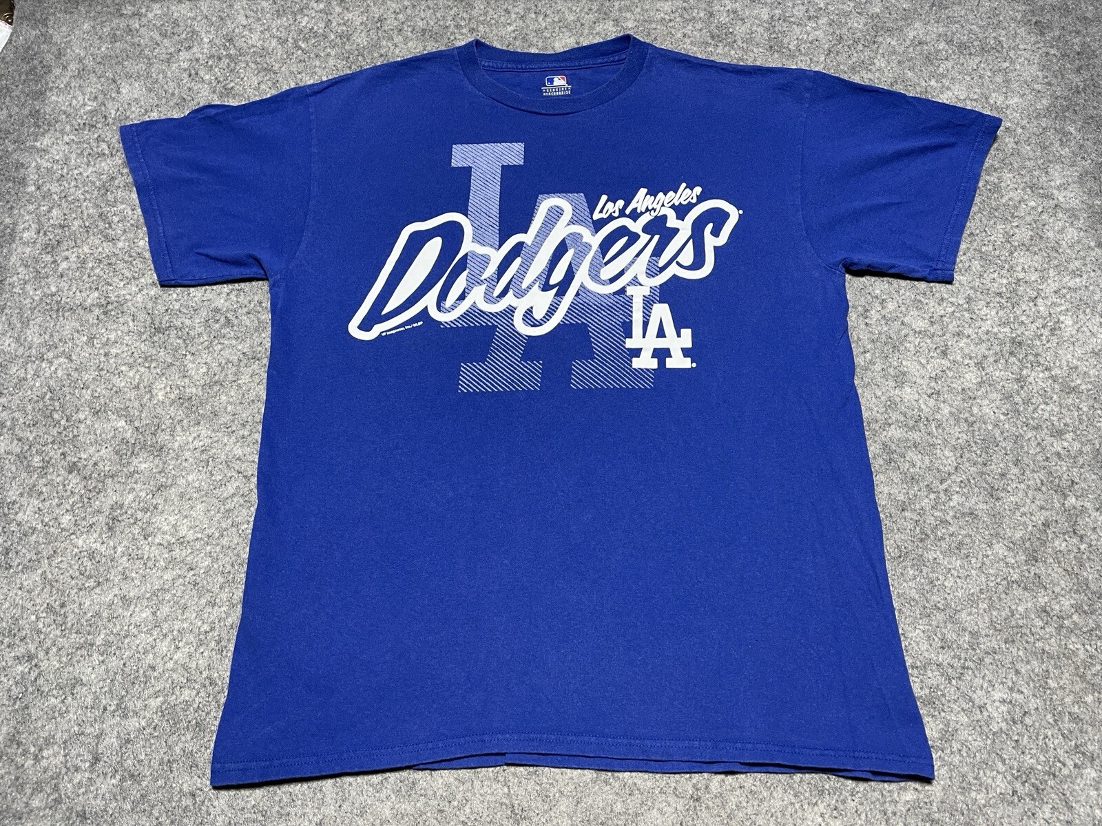 MLB Los Angeles Dodgers Blue LA Baseball Team Large Shirt