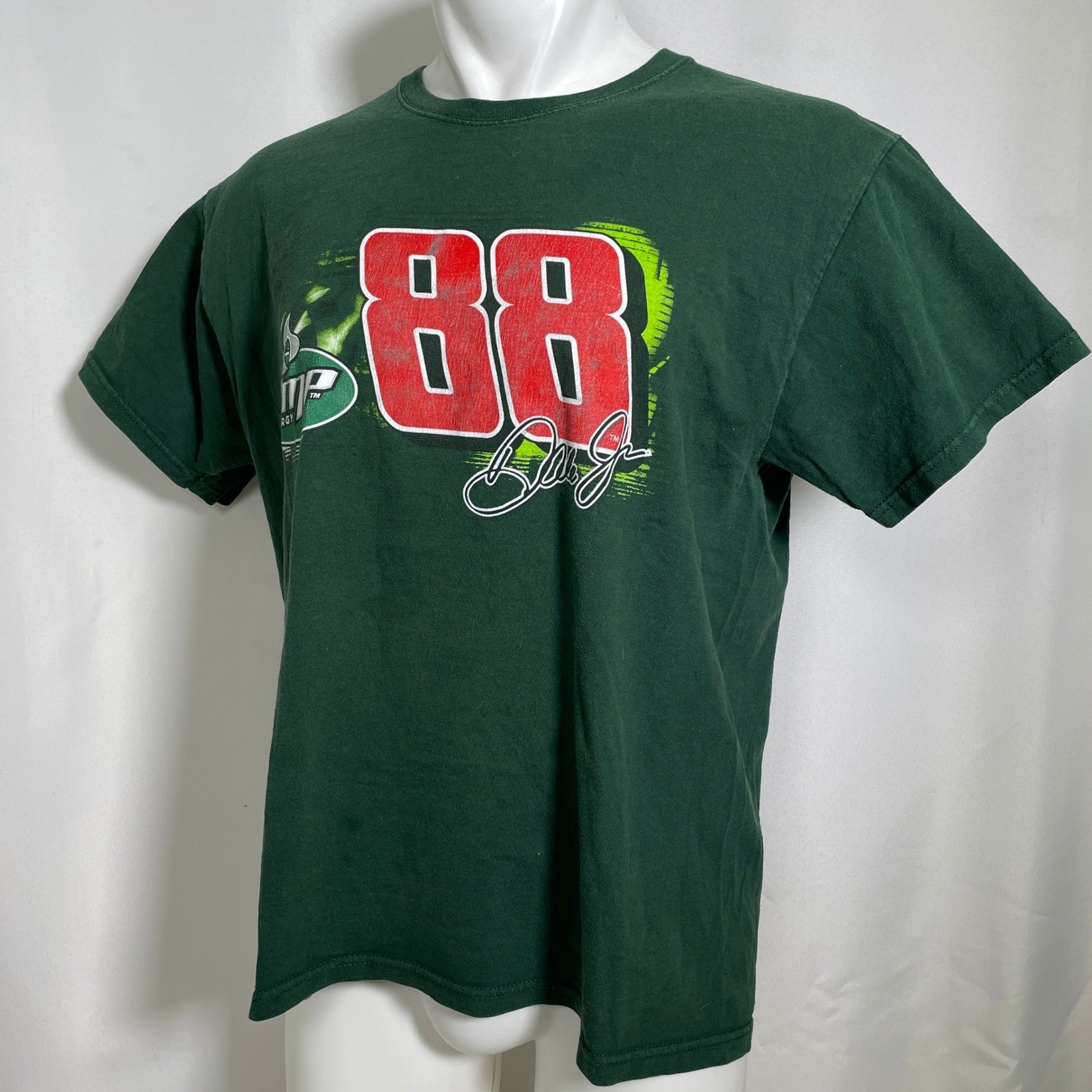 Dale Earnhardt Jr #88 NASCAR Winner’s Circle Amp Energy Green T-Shirt Mens LARGE