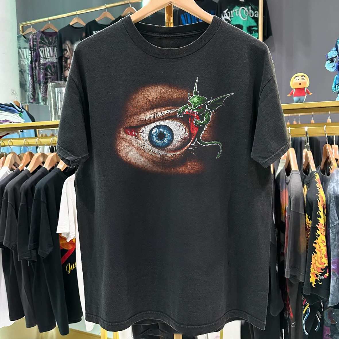 1997 Halloween Horror Nights VII ** Washed T-Shirt Black L