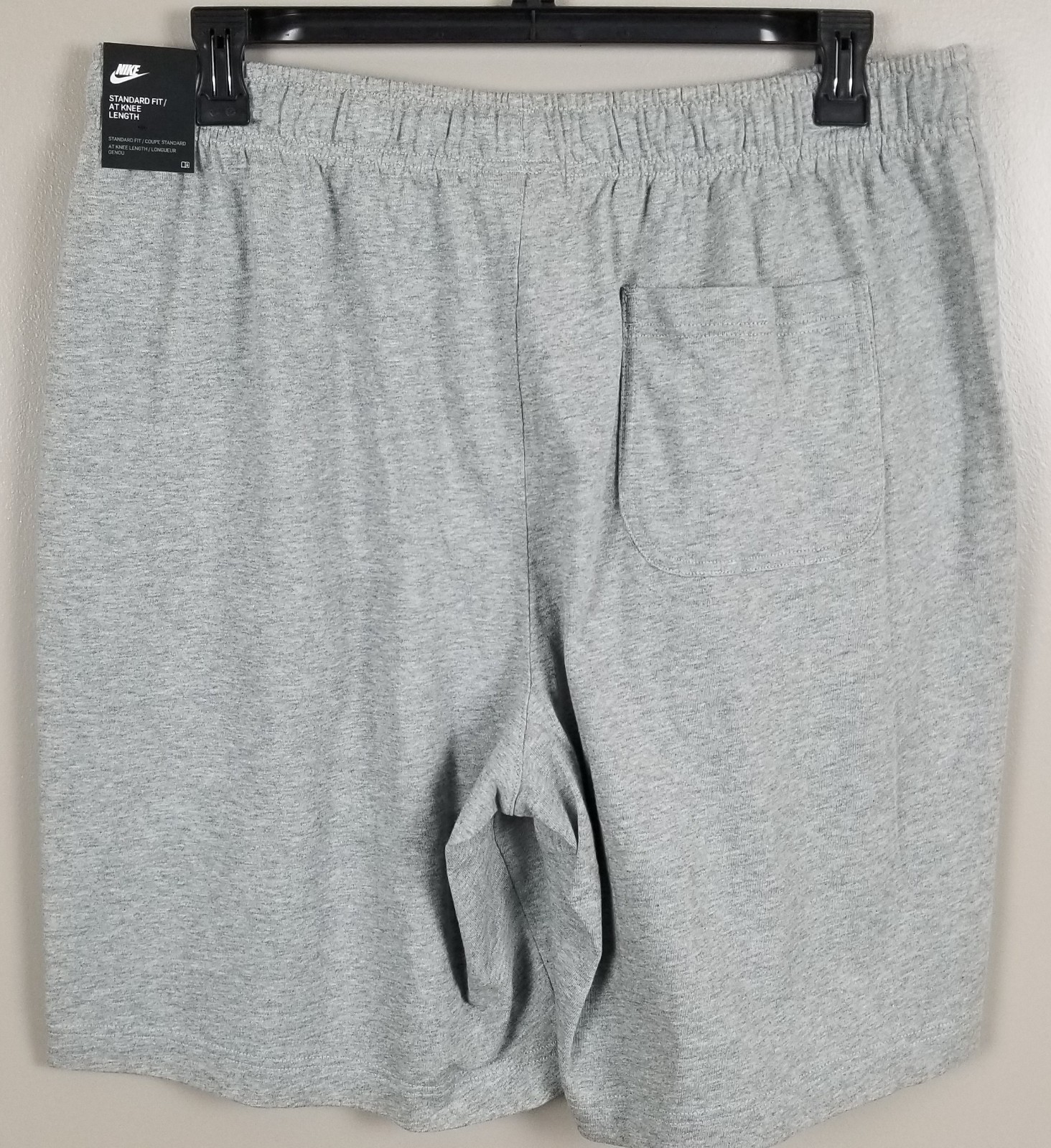 NIKE SWOOSH OUTFIT SHIRT + SHORTS SET GYM WORKOUT BLACK GREY NEW (SIZE XL)