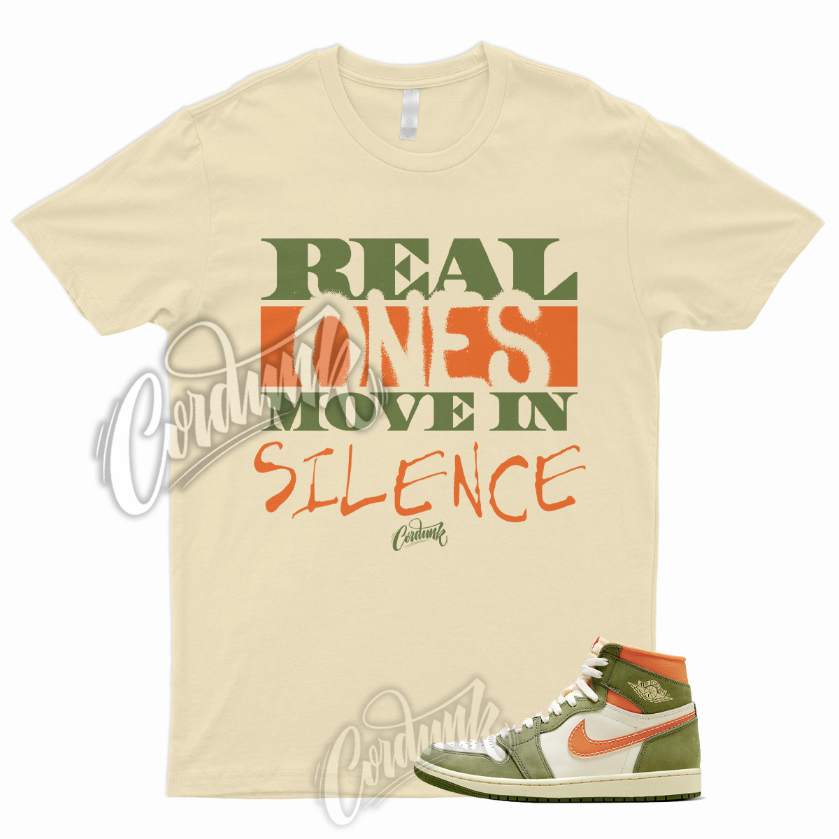 R1 T Shirt for 1 High Celadon Sky J Light Olive Bright Mandarin Coconut Milk