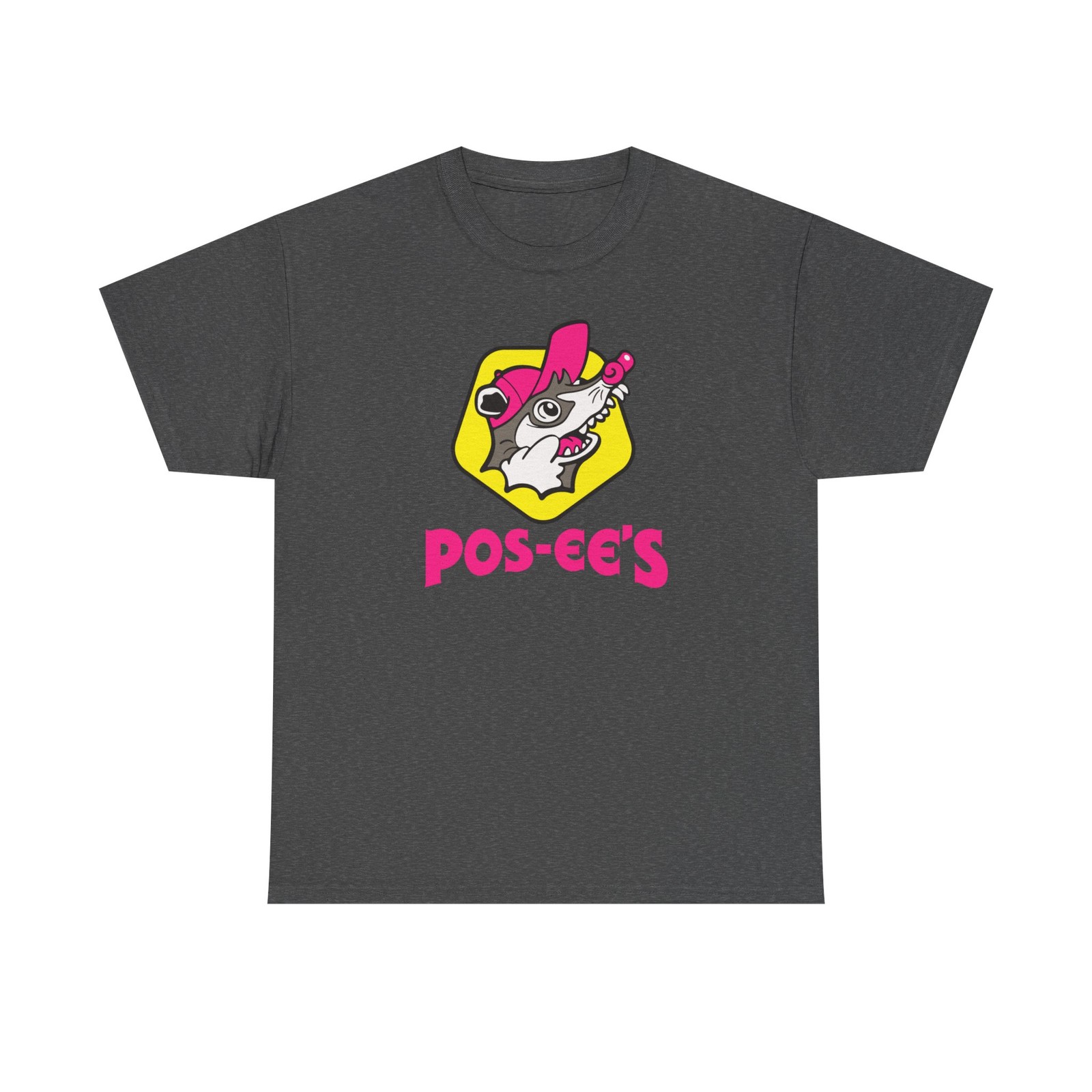 Pos-EE’s Whimsical Raccoon Graphic Tee | Cute Cartoon Shirt