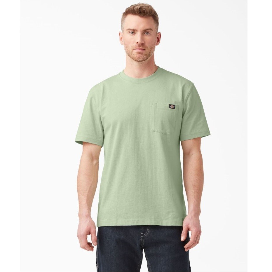 Dickies Men’s Short Sleeve Heavyweight T-Shirt Size XL Celadon Green WS450