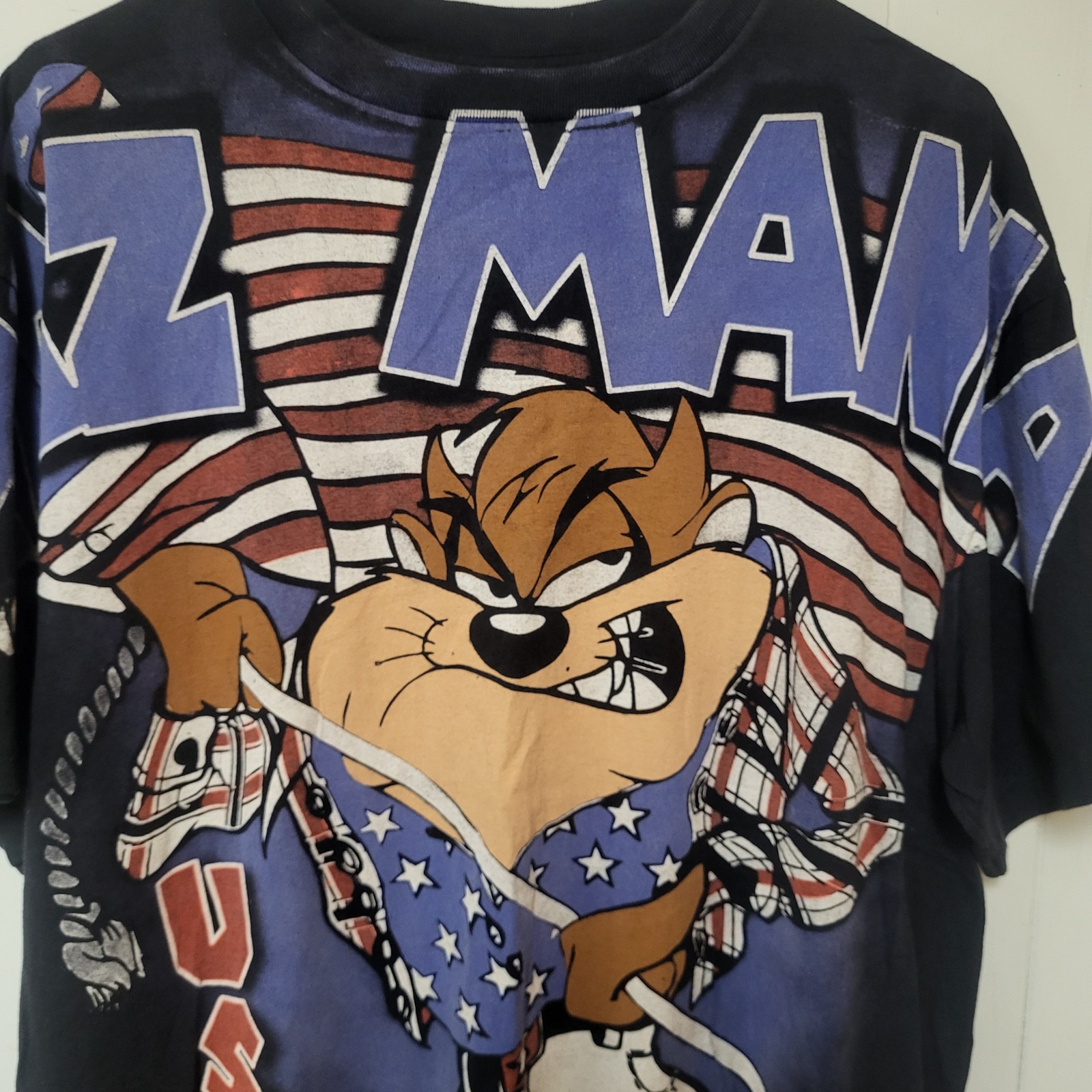 Vintage Wild Oats Taz Mania USA Size XL AOP T-Shirt