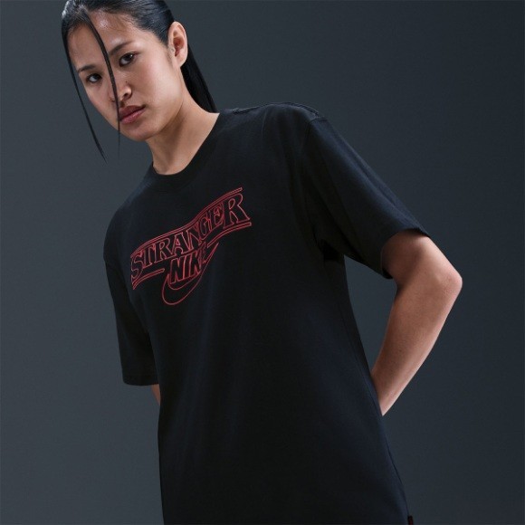 Nike X Stranger Things Tee – Black / IB8056-010 / T-Shirts Expedited Shipping