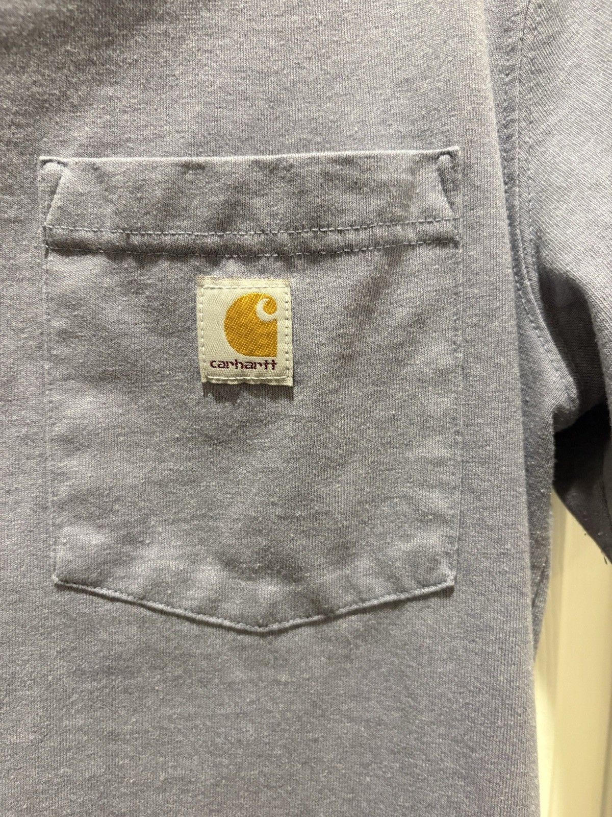 Carhartt Loose Fit Pocket T-Shirt Blue Men’s M Crew Neck Short Sleeve