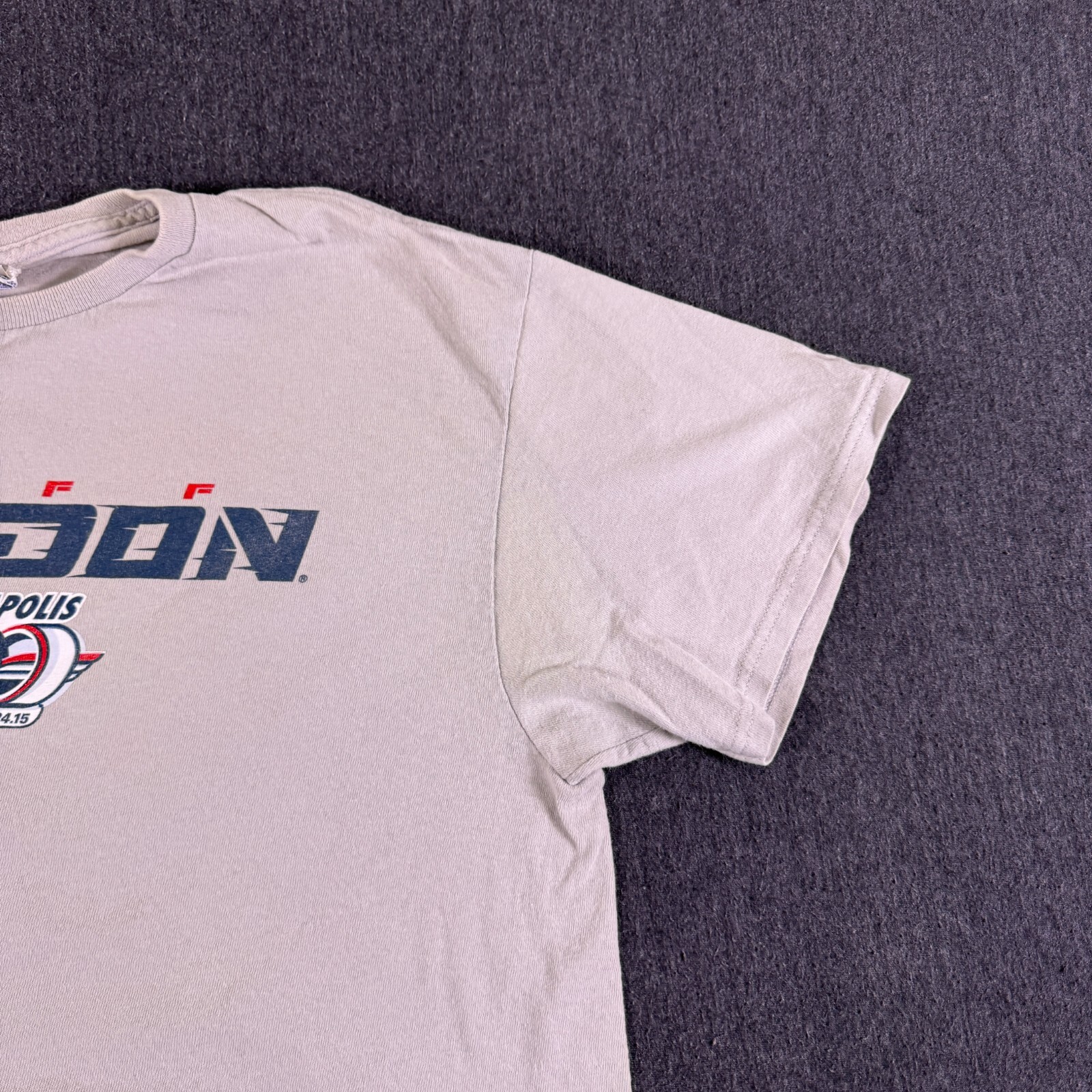 Delta Pro Weight Mens White Jeff Gordon 99th Indianapolis 500 T-Shirt Size Large