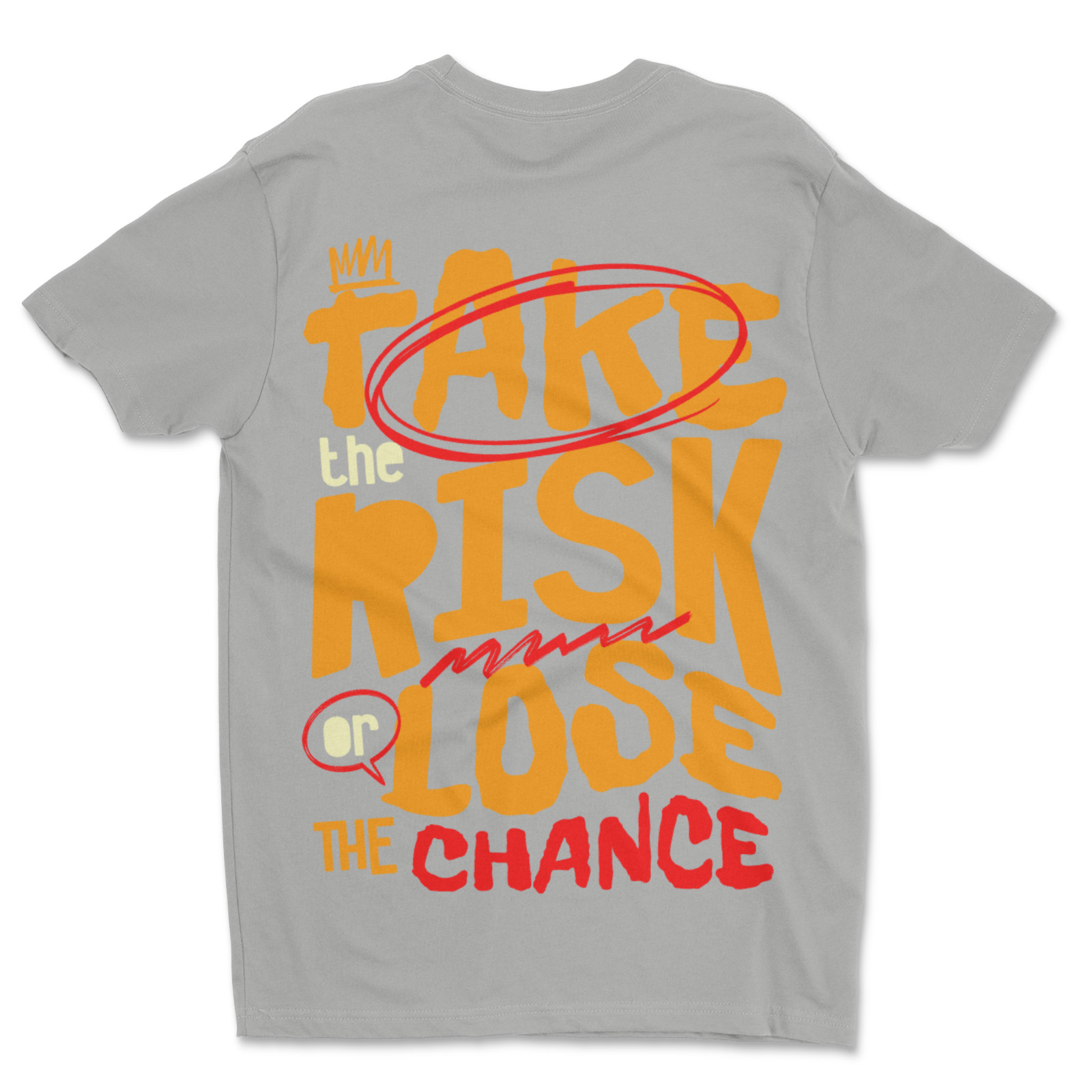 Custom T-Shirt Take The Risk, Dtf Print On Next Level T-Shirt unisex Soft Cotton