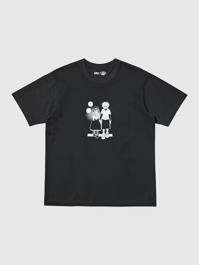 HUNTER×HUNTER Uniqlo UT Shueisha 100th Black T-Shirt XS-4XL Gon Killua NEW 2026