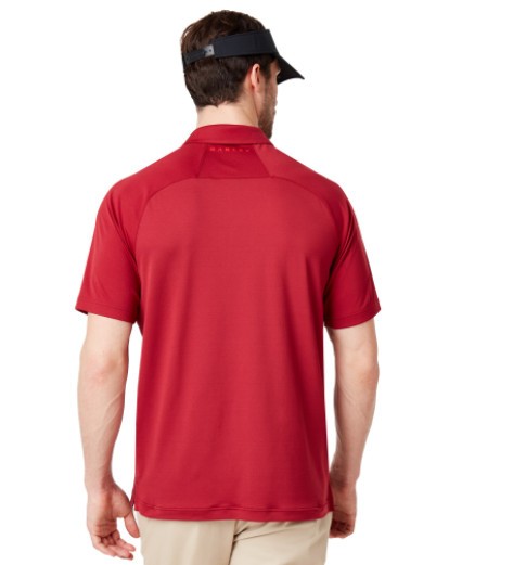 Oakley Men’s Graphic Polo Golf Non Iron SS Red T Shirt Size M