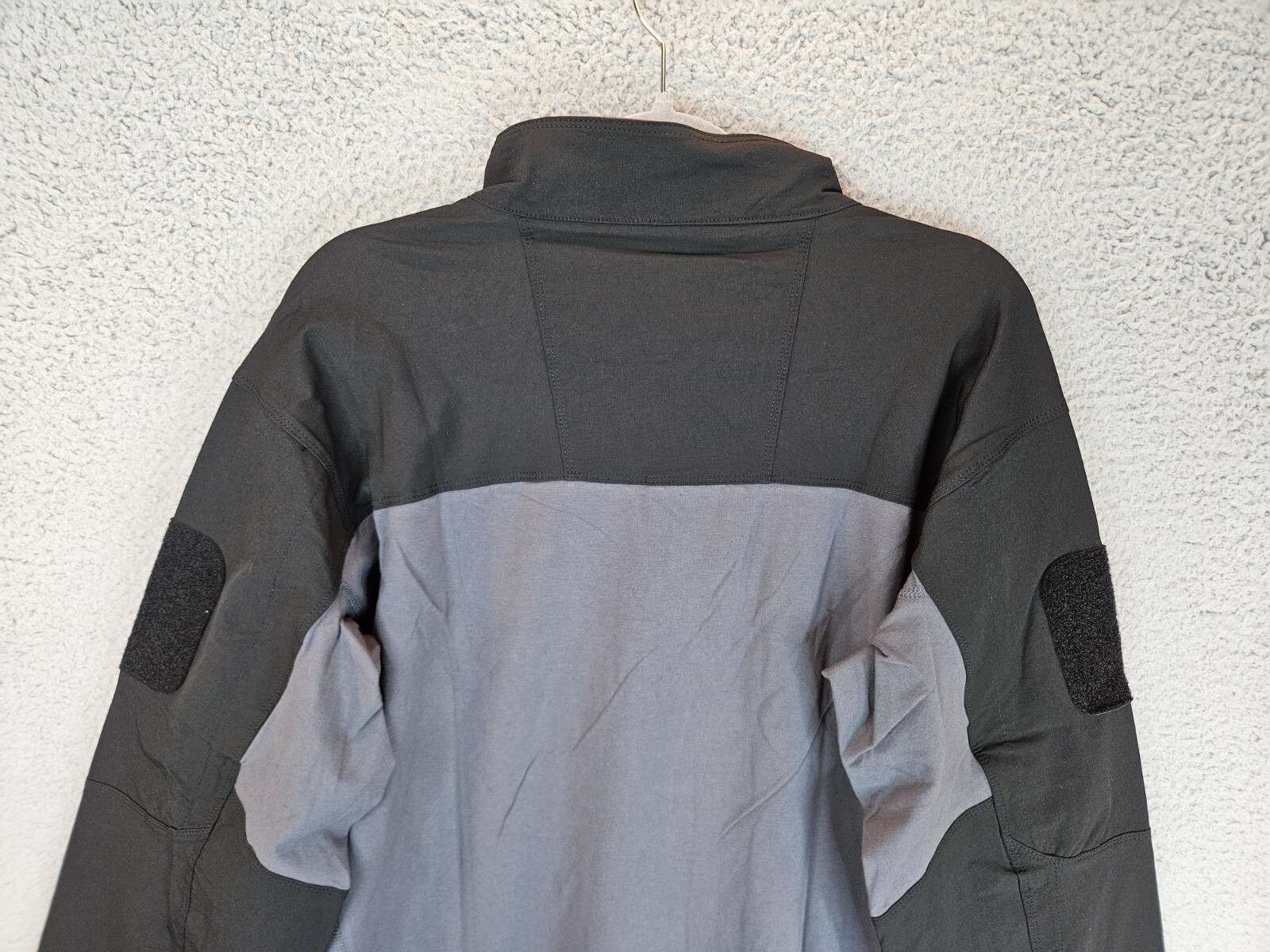 TacVasen Mens Tactical 2XL Shirt Black-Gray Cotton Body Nylon Sleeve Outdoors