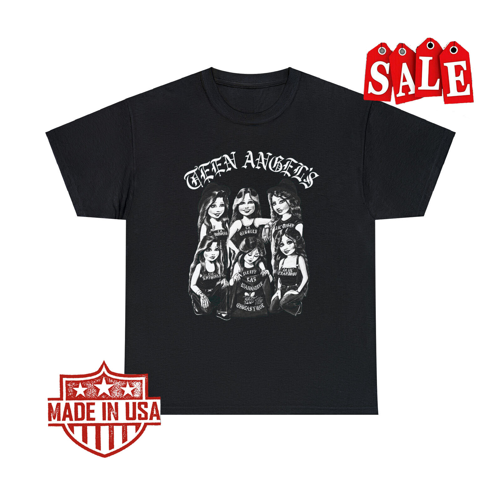 Teen Angels Magazine TShirt Mens Mister Cartoon LA Culture 90s