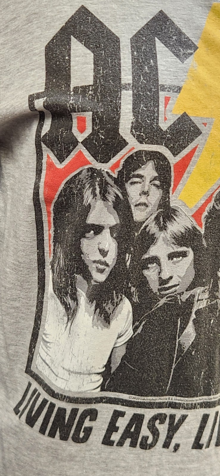 AC/DC “Living Easy, Living Free” Graphic Band T-Shirt – Size Small