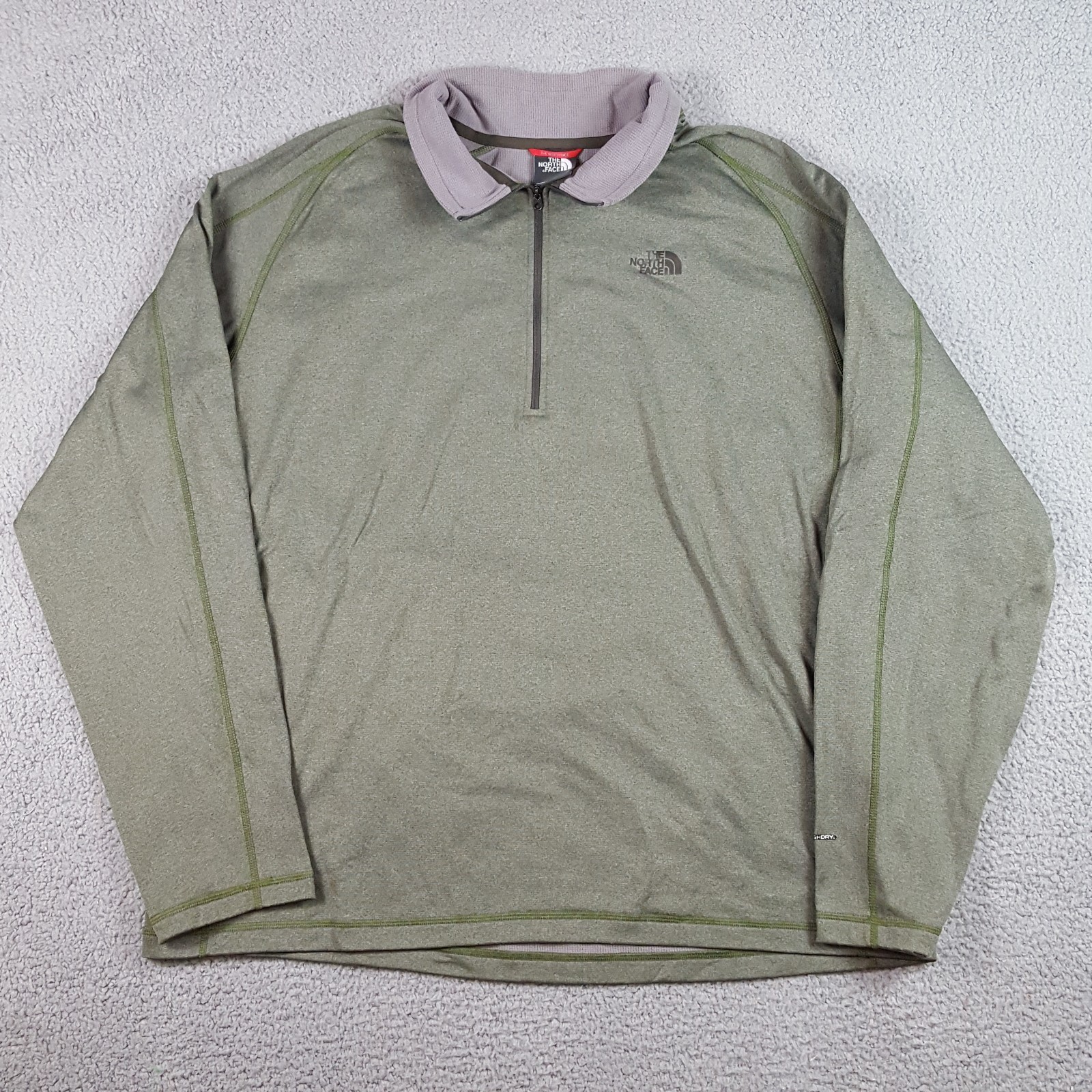 The North Face Micro Fleece Lined Thermal Quarter-Zip Size 2XL Hiking Shirt TNF